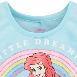 Disney Little Mermaid Little Girls Ariel Tank Top & French Terry Short