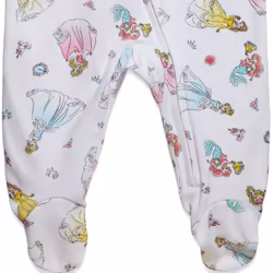 Disney Princess Belle Aurora Cinderella Newborn Baby Girls 2 Pack Zip
