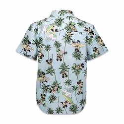 Disney Mickey Mouse Toddler Boys Hawaiian Button Down Dress Shirt 4T