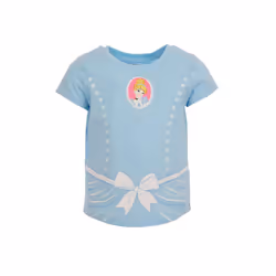 Disney Princess Little Girls 5 Pack Graphic T-Shirts Blue/Pink/Yellow