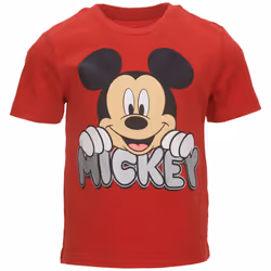 Disney Mickey Mouse Toddler Boys 3 Pack TShirts WhiteRedBlack 2T