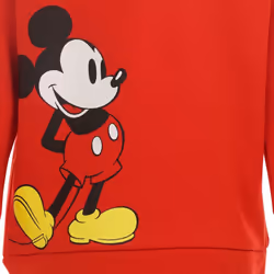 Disney Mickey Mouse Little Boys Half-Zip Sweatshirt & Pants Red 7-8