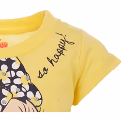 Disney Minnie Mouse Little Girls T-Shirt and Bike Shorts Outfit Set Fl