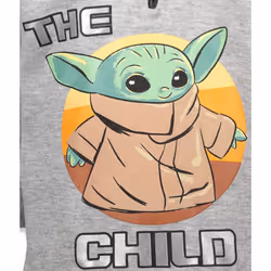 STAR WARS The Child Little Boys Fleece Half Zip Pullover Hoodie Gray 6