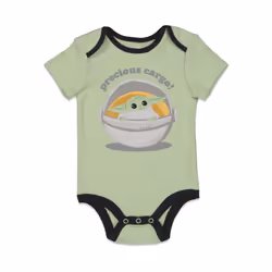 STAR WARS The Mandalorian The Child Baby Boys 4 Piece Layette Set: Bodysuit T-Shirt Pants Mix N' Match 3-6 Months