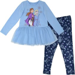 Disney Frozen Elsa Anna Toddler Girls Long Sleeve Graphic T-Shirt & Le