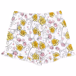 Disney Princess Belle Big Girls T-Shirt and French Terry Shorts Outfit