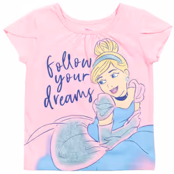 Disney Princess Cinderella Little Girls T-Shirt Mesh Skirt Tulle and S