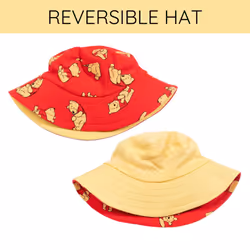 Disney Winnie the Pooh Newborn Baby Boys Romper and Bucket Sun Hat Yellow 6-9 Months