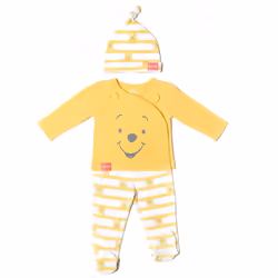Disney Winnie the Pooh Newborn Baby Boys Jacket Pants and Hat 3 Piece Outfit Set 3-6 Months