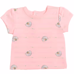 STAR WARS The Child Newborn Baby Girls French Terry Snap Short Overalls T-Shirt and Headband 3 Piece Outfit Set Light Gray 0-3 Months