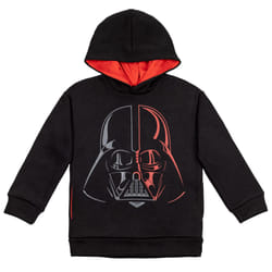 STAR WARS Darth Vader Big Boys Fleece Pullover Hoodie with Pockets Black 18-20