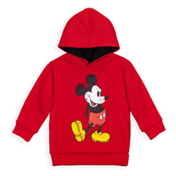 Disney Mickey Mouse Little Boys Fleece Pullover Hoodie Red 6