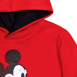 Disney Mickey Mouse Little Boys Fleece Pullover Hoodie Red 6