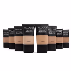 Palladio Powder Finish Liquid Foundation  Natural Matte Appearance  Reduces Fine Lines  Covers Large Pores  Hides Imperfections  All Day Wear  Sheer t