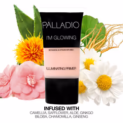 I'm Glowing Illuminating Primer, 0.67 oz, Pearly Pink Makeup Primer for Face, Contains Aloe Vera, Grape Seed Oil, Green Tea, Brightens Complexion,