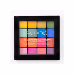 Ultimate Pro Eyeshadow Makeup Palette, 16 High-Pigmented Powder Colors, Matte, Shimmer, Satin Finishes, Color Crush