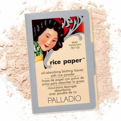 Palladio Rice Paper Oil Blotting Sheets Translucent 40 Sheets