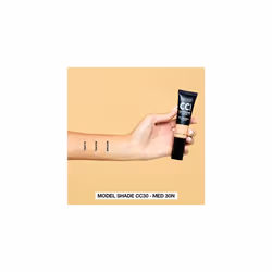 Full-Coverage Color Correction CC Cream, Oil-Free with Peptides & Vitamin C, Best for Correcting Redness and Uneven Skin Tone, Buildable Foundation