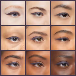 Palladio Wooden Eyeliner Pencil  Thin Pencil Shape  Easy Application  Firm yet Smooth Formula  Perfectly Outlined Eyes  Contour