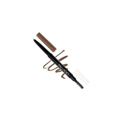 Brow Definer Retractable Pencil, Triangular Tip Fills Brows for a Natural Look, Tame and Shape Eyebrows with Spoolie Brush, Eyebrow Shaper, Buildable