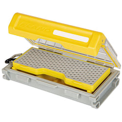 Plano Edge Micro Fly Storage Box  Gray and Yellow  Waterproof and RustResistant Customizable Fishing Tackle Organization