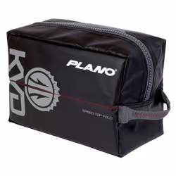 Plano KVD Wormfile Signature Series Speedbag Small Black TPE Coated Fabric with Red Interior WaterResistant Soft Fishing S ...