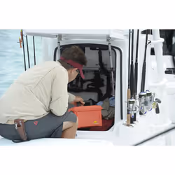 Marine Emergency Box,Storage Box, Molded Waterproof, Tackle Storage, Heavy Duty, Outdoor Storage