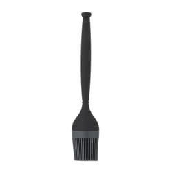 Sabatier Nylon Basting Brush with Silicone Head  12-Inch  Black/Gray