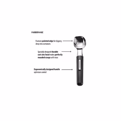 Farberware Pro Ice Cream Scoop, 8.5-Inch, Black