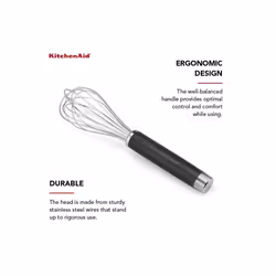 KitchenAid Gourmet Utility Whisk  10.5-Inch  Matte Black