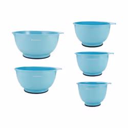 KitchenAid Classic Mixing Bowls Set of 5 Aqua Sky 2