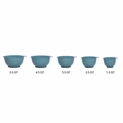 KitchenAid Classic Mixing Bowls Set of 5 Aqua Sky 2