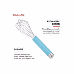 KitchenAid Gourmet Utility Whisk  10.5-Inch  Matte Aqua Sky