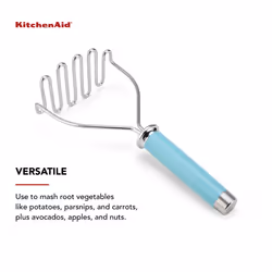 KitchenAid Gourmet Stainless Steel Wire Masher  10.24-Inch  Aqua Sky