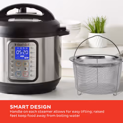Instant Pot Official Mesh Steamer Basket  Set of 2  Stainless Steel