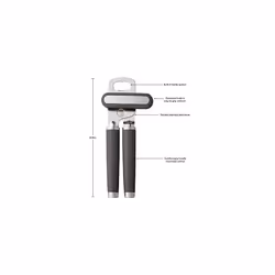 KE199OHCGA Gourmet Multifunction Can Opener, Charcoal, One Size