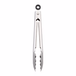 KitchenAid Gourmet Stainless Steel Serving Tongs with Hang Hook and Secure Closing Lock 9 Inch Stainless Steel