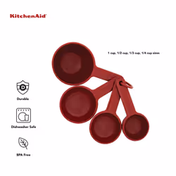 KitchenAid Universal Measuring Cup Set  4-Piece  Empire Red