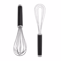KitchenAid Utility and Flat Whisk Set  Set Of 2  Black