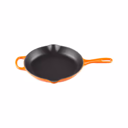Le Creuset Enameled Cast Iron Signature Iron Handle Skillet 10.25"""" (1-3/4 qt.) Flame