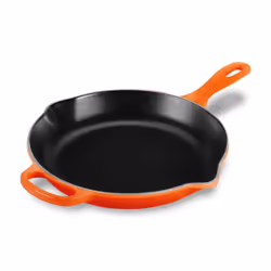 Le Creuset Enameled Cast Iron Signature Iron Handle Skillet  10.25"""" (1-3/4 qt.)  Flame