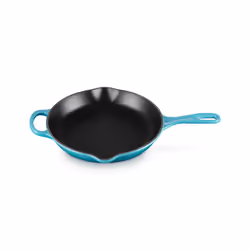 Le Creuset Enameled Cast Iron Signature Iron Handle Skillet 10.25"""" (1-3/4 qt.) Caribbean