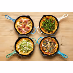 Le Creuset Enameled Cast Iron Signature Iron Handle Skillet  10.25"""" (1-3/4 qt.)  Caribbean