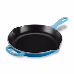 Le Creuset Enameled Cast Iron Signature Iron Handle Skillet  10.25"""" (1-3/4 qt.)  Caribbean