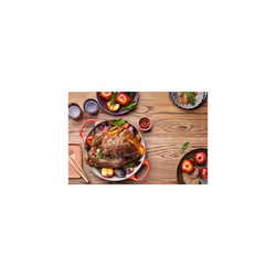 Le Creuset Signature Enamelled Cast Iron Shallow Casserole Dish With Lid, 30 cm, 3.2 Litres, Volcanic, 21180300902430