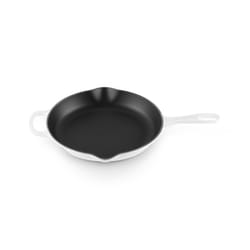 Le Creuset Enameled Cast Iron Signature Iron Handle Skillet, 10.25" (1-3/4 qt.), White