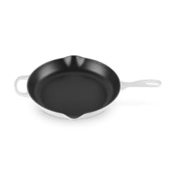 Le Creuset Enameled Cast Iron Signature Iron Handle Skillet  11.75"""" (2-3/8 qt.)  White