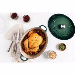 Le Creuset Enameled Cast Iron Signature Oval Dutch Oven  8 qt.  Artichaut