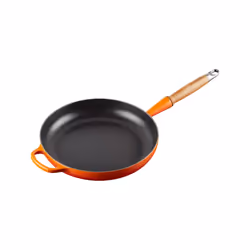 Le Creuset Signature Cast Iron Frying Pan With Wooden Handle 28cm Volcanic, 20258280900422